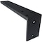 Ekena Millwork Hidden Support Steel Heavy Duty Bracket w/ Back Plate, Powder Coated Black 2 1/2"W x 14"D x 4"H BKTM02X14X04HBPBL - alternate 3